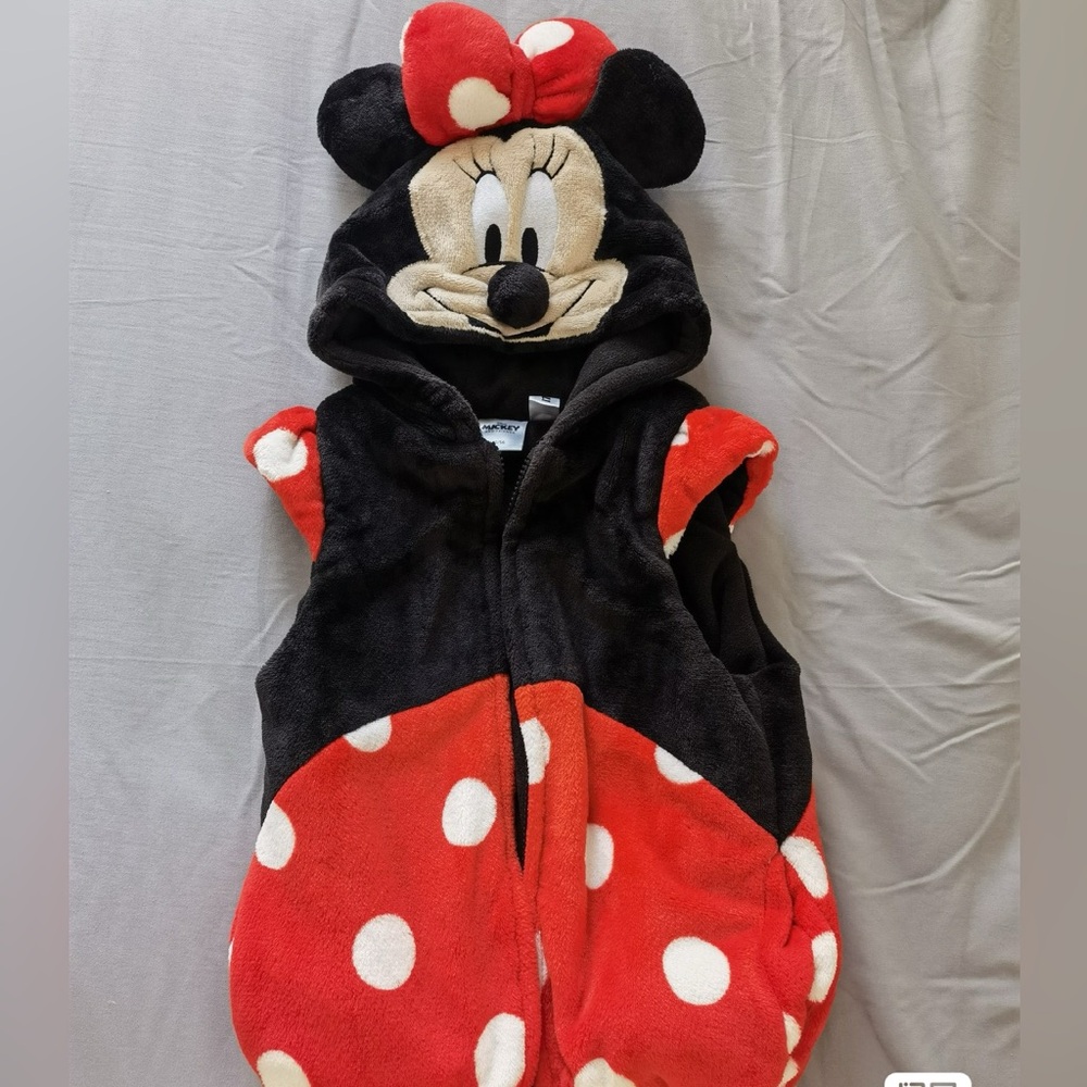 Disney costume Minnie mouse vest puffy costume without gloves size 130/19in 3-4T